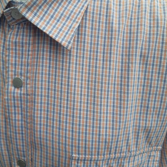 Hudson North SZ L Plaid Snap Closure Double Pocket Men's Long Sleeve Shirt - Picture 7 of 15